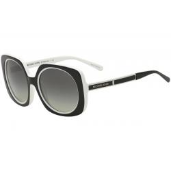 Michael Kors Women's Ula MK2050 MK/2050 Square Sunglasses - Black White/Gray Gradient   325711  - Lens 55 Bridge 18 Temple 140mm