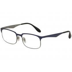 Ray Ban Men's Eyeglasses RB6361 RB/6361 Full Rim Optical Frame - Shiny Blue   2863 - Lens 52 Bridge 17 B 34.6 ED 54.7 Temple 140mm