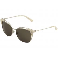 Tory Burch Women's TY6049 TY/6049 Fashion Square Sunglasses - Silver/Ivory Confetti   31493 - Lens 56 Bridge 15 Temple 140mm