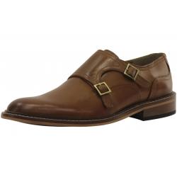 Giorgio Brutini Men's Rogue Leather Double Monk Strap Loafers Shoes - Brown - 10 D(M) US