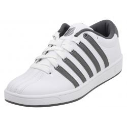 K Swiss Men's Court Pro II CMF Memory Foam Sneakers Shoes - White/Charcoal/White - 11.5 D(M) US