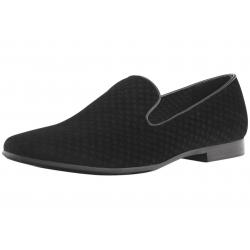 Giorgio Brutini Men's Cloak Velvet Smoking Loafers Shoes - Black - 10 D(M) US