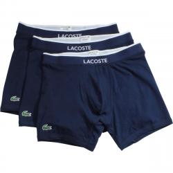 Lacoste Men's 3 Pc Colours Stretch Boxer Briefs Underwear - Navy - Small