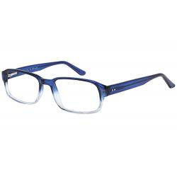 Bocci Men's Eyeglasses 386 Full Rim Optical Frame - Blue   09 - Lens 56 Bridge 17 Temple 145mm