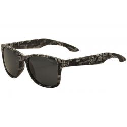 O'Neill Men's Ons Shore Polarized Fashion ONeill Sunglasses - Black/White Text/Grey Polarized Lens   196 P  - Lens 54 Bridge 17 Temple 135mm