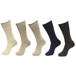 Tommy Hilfiger Men's 5 Pairs Solid Dress Socks - Assorted Beige - 10 13; Fits 7 12