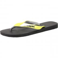 Havaianas Top Mix Flip Flops Sandals Shoes - Black/Neon Yellow - 13 D(M) US