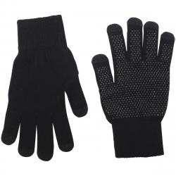 Dorfman Pacific Men's Touchscreen Knit Gloves - Black - One Size Fits Most