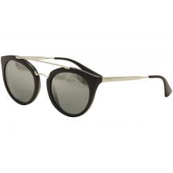 Prada Women's Cinema SPR23S SPR/23S Fashion Sunglasses - Black Silver/Silver Mirror Grey Grad  1AB 6N2  - Lens 52 Bridge 22 Temple 140mm