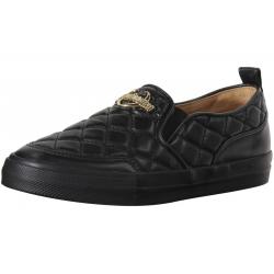 Love Moschino Women's Quilted Metal Logo Loafers Shoes - Black - 10 B(M) US/40 M EU