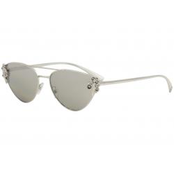 Versace Women's VE2195B VE/2195/B Fashion Pilot Sunglasses - Silver/Grey Silver Mirror   1000/6G - Lens 56 Bridge 16 Temple 140mm