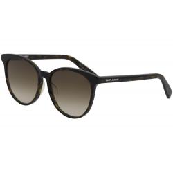 Saint Laurent Women's SL 204/K Fashion Square Sunglasses - Havana/Brown Gradient   002 - Lens 57 Bridge 16 Temple 145mm