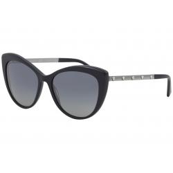 Versace Women's VE4348 VE/4348 Fashion Cat Eye Sunglasses - Blue/Blue Gradient Silver Mirror   5230/1G - Lens 57 Bridge 17 B 48.3 ED 63.5 Temple 140mm