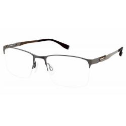 Charmant Perfect Comfort Men's Eyeglasses TI12317 TI/12317 Optical Frame - Grey   GR - Lens 56 Bridge 19 Lens 140mm