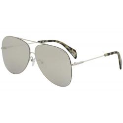 Police Men's Goldeneye 3 SPL406 SPL/406 Fashion Pilot Sunglasses - Shiny Palladium/Grey Silver Mirror   579X - Lens 62 Bridge 11 Temple 135mm
