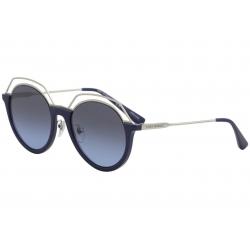 Tory Burch Women's TY9052 TY/9052 Fashion Round Sunglasses - Navy Silver/Grey Blue Gradient   1710/8F - Lens 51 Bridge 20 B 48.5 ED 54 Temple 140mm