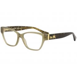Coach Women's Eyeglasses HC6088 HC/6088 Full Rim Optical Frame - Olive/Dark Tortoise/Gold Signature   5395 -  Lens 52 Bridge 15 Temple 135mm