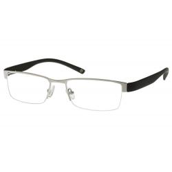 Tuscany Men's Eyeglasses 505 Half Rim Optical Frame - Gunmetal   05 - Lens 53 Bridge 17 Temple 140mm