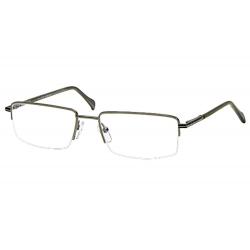 Tuscany Men's Eyeglasses 485 Half Rim Optical Frame - Gunmetal   05 - Lens 54 Bridge 18 Temple 145mm