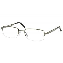 Tuscany Men's Eyeglasses 483 Half Rim Optical Frame - Gunmetal   05 - Lens 54 Bridge 19 Temple 145mm