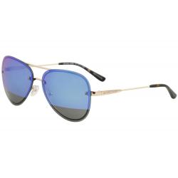 Michael Kors Women's La Jolla MK1026 MK/1026 Fashion Pilot Sunglasses - Rose Gold/Brown Cobalt Mirror   1116F3 - Lens 59 Bridge 13 B 52.5 ED 65 Temple 135mm