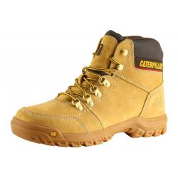 Caterpillar Men's Outline Slip Resistant Work Boots Shoes - Honey - 9.5 D(M) US