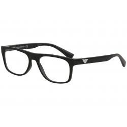 Emporio Armani Men's Eyeglasses EA3097 EA/3097 Full Rim Optical Frame - Black   5017 - Lens 55 Bridge 17 B 38.5 ED 58.0 Temple 145mm