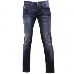Buffalo By David Bitton Men's Max X Super Skinny Stretch Jeans - Whiskered & Sanded Indigo - 30x32