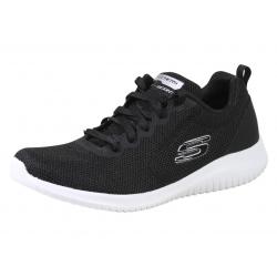 Skechers Women's Ultra Flex Free Spirits Memory Foam Sneakers Shoes - Black/White - 7.5 B(M) US