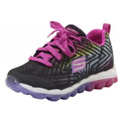 Skechers Little/Big Girl's Skech Air Jumparound Memory Foam Sneakers Shoes - Black/Multi - 12 M US Little Kid