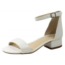 Vince Camuto Little/Big Girl's Pascala Ankle Strap Block Heel Sandals Shoes - White - 1 M US Little Kid