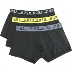 Hugo Boss Men's 3 Pc Stretch Cotton Trunks Underwear - Open Miscellaneous Yellow - Small