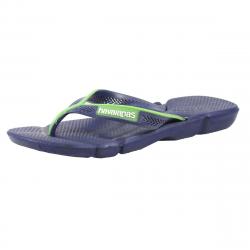 Havainas Men's Power Flip Flops Sandals Shoes - Navy Blue/White - 7.5 8.5 D(M) US