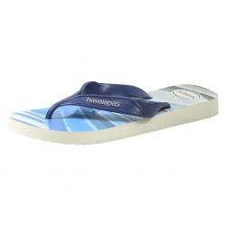 Havaianas Men's Surf Flip Flops Sandals Shoes - Beige/Navy Blue - 11 12 D(M) US