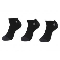 Timberland Men's 3 Pairs Cushioned No Show Socks - Black - 9 12