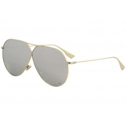 Christian Dior Women's DiorStellaire3 Fashion Pilot Sunglasses - Gold/Grey Silver Mirror   J5G/DC - Lens 65 Bridge 01 B 55.8 ED 71.9 Temple 145mm