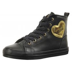 Love Moschino Women's Heart Logo Sneakers Shoes - Black - 10 B(M) US/40 M EU