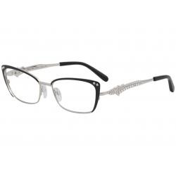 Diva Women's Eyeglasses 5483 Full Rim Optical Frame - Black/Silver   265 - Lens 53 Bridge 16 Temple 130mm