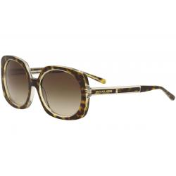 Michael Kors Women's Ula MK2050 MK/2050 Square Sunglasses - Tortoise Crystal/Brown Gradient   303413  - Lens 55 Bridge 18 Temple 140mm