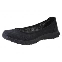Skechers Women's EZ Flex 3.0 Beautify Memory Foam Loafers Shoes - Black - 6 B(M) US