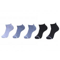 Tommy Hilfiger Men's 5 Pairs Sport No Show Liner Socks - Assorted Blue - 10 13; Fits 7 12