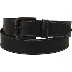 Timberland Men's Oily Milled Genuine Leather Belt - Black - 38