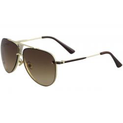 Yaaas! F97303 Fashion Pilot Sunglasses - Gold/Brown Gradient   C - Medium Fit