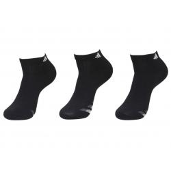 Adidas Men's 3 Pc Climalite Compression Low Cut Socks - Black/White/Light Onix/Granite - Fits 6 12