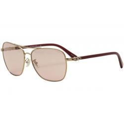 Coach Women's HC7073B HC/7073/B Pilot Sunglasses - Rose Gold Aubergine/Pink Solid Mirror   93041T - Lens 59 Bridge 14 Temple 140mm