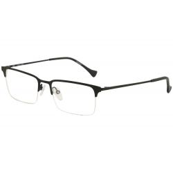 Police Men's Eyeglasses Score 2 VPL290 VPL/290 Half Rim Optical Frame - Black Rubber   06AA - Lens 55 Bridge 19 Temple 140mm