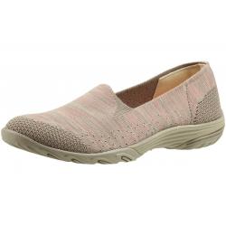 Skechers Women's Empress Looking Good Loafers Shoes - Taupe/Pink - 8.5 B(M) US