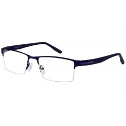 Bocci Women's Eyeglasses 392 Half Rim Optical Frame - Blue   09 - Lens 54 Bridge 18 Temple 145mm