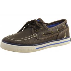 Nautica Little/Big Boy's Spinnaker Loafers Boat Shoes - Brown Pebbled PU - 1 M US Little Kid