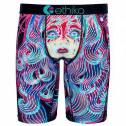 Ethika Men's The Staple Fit Electric Dream Long Boxer Brief Underwear - Multi - Large